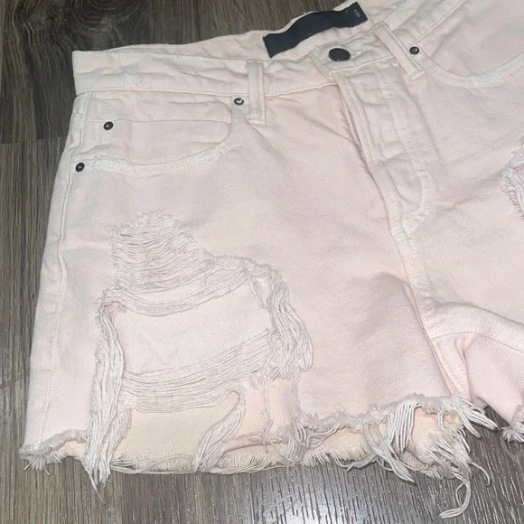 Denim x Alexander Wang Shorts - Light Pink